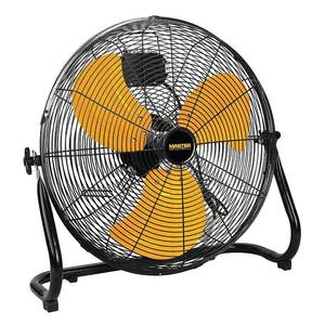 MSRP $100 For 1 New In Box MASTER 20 Inch Industrial High Velocity Floor Fan - Direct Drive, All-Metal Construction with Steel-Coated Safety Grill, 3 Speed Settings (MAC-20F)