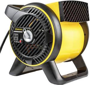 MSRP $700 Lot of 10 Stanley Industrial High Velocity Blower Fans - Pivoting Blower Head, Accessory Outlet, 3 Speed Settings, Portable (ST-310A-120) All 10 Are New In Box