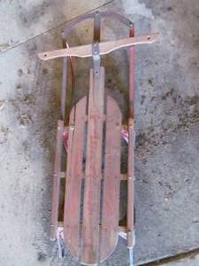lot 32 image: vintage sled