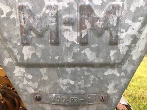 lot 65 image: vintage grain drill