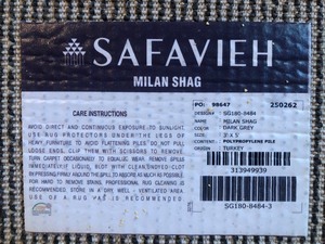 lot 107 image: Dark Blue Area Rug by Safavieh