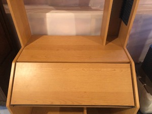 lot 110 image: Computer Deck with Rolling Office Chair