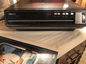 lot 131 image: RCA SelectaVision Video Disk Player with Lots of Disks