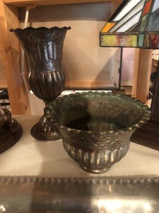 lot 155 image: Stained Glass Decorative Lamp & More