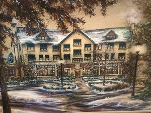 lot 152 image: Framed Susan Amidon Artwork
