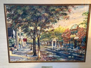 lot 17 image: Original Watercolor by Susan Amidon- Grand Avenue Victoria Crossing