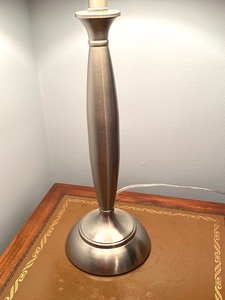 lot 26 image: Silver Accented Table Lamp