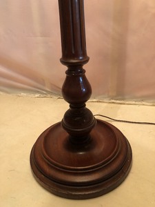 lot 182 image: Floor Lamp with Fringed Lamp Shade