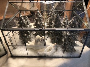 lot 200 image: Two SnowBabies Greenhouse Christmas Settings