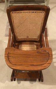 lot 269 image: Wooden Childrens Rocking Chair