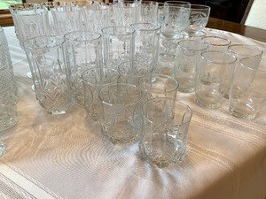 lot 41 image: Variety of Drinking Glasses