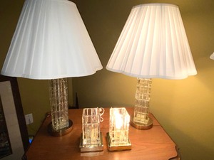 lot 265 image: Set of Five Matching Crystal Lamps