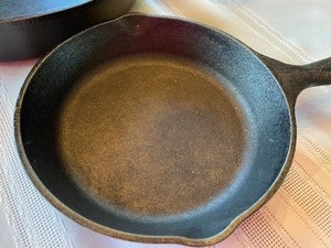 lot 61 image: Two Cast Iron Frying Pans
