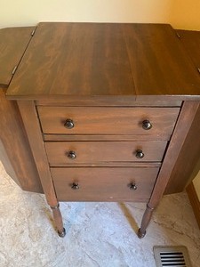 lot 66 image: Martha Washington Vintage Sewing Cabinet