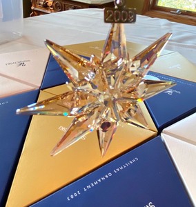 lot 72 image: Swarowski Christmas Ornaments