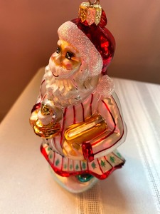 lot 99 image: Christopher Radko Santa Ornament