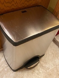 lot 267 image: Simply Human Stainless Garbage Can