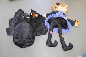 lot 69 image: Witch and Bat Plush Toys