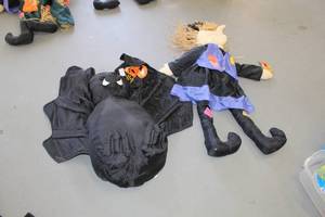 lot 70 image: Witch and Bat Plush Toys
