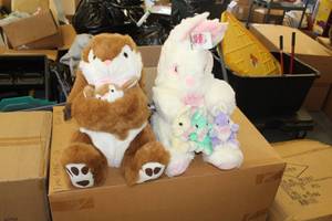 lot 77 image: Lot of (2) Easter Bunny Plush Toys
