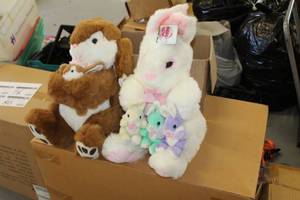 lot 78 image: Lot of (2) Easter Bunny Plush Toys