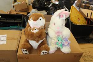 lot 79 image: Lot of (2) Easter Bunny Plush Toys