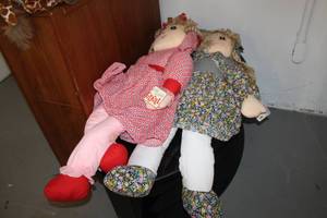 lot 99 image: Lot of (2) Huggable Lovable Rag Dolls