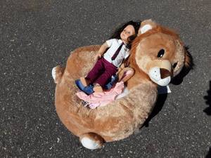 lot 47 image: Our Generation Doll With Accessories & Kids Plush Chair