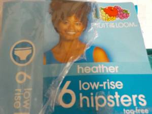 5 Pair Low Rise Hipsters Undies...