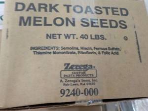 40 lb. Box Dark Toasted Melon Seeds...