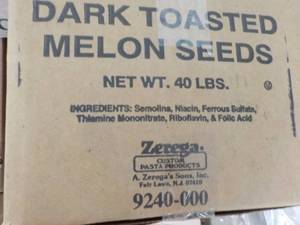 40 lb. Box Dark Toasted Melon Seeds...