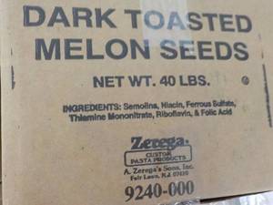 40 lb. Box Dark Toasted Melon Seeds...