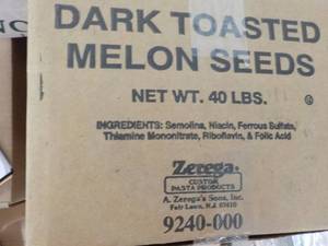 40 lb. Box Dark Toasted Melon Seeds...