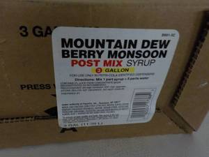 3 Gallon Mountain Dew Berry Monsoon...