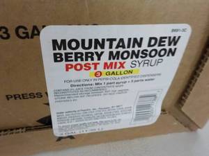 3 Gallon Mountain Dew Berry Monsoon...