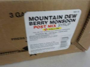 3 Gallon Mountain Dew Berry Monsoon...