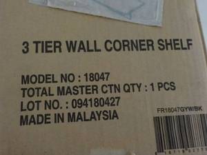 Set of 2 - 3 Tier Corner Shelves...