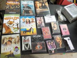 CDs, DVDs and Cassettes...
