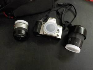 Minolta Camera and Lenses in a case...