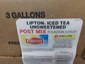 3 Gallon Lipton Iced Tea Unsweetene...