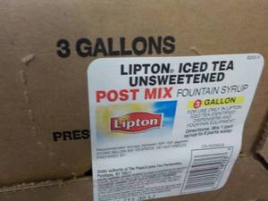 3 Gallon Lipton Iced Tea Unsweetene...