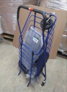 lot 7 image: Milwaukeee Steel Shopping Cart in B...