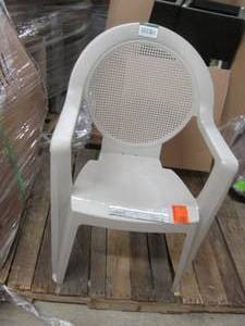lot 10 image: High Back Resin Chair...