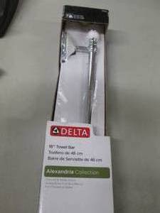 lot 51 image: Delta Alexandria 18 in. Towel Bar i...