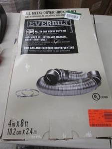 lot 61 image: Everbilt All Metal Dryer Hook Up Ki...