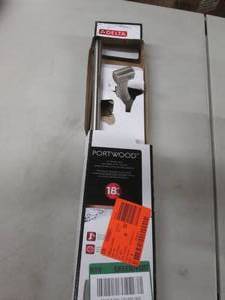 lot 74 image: Delta 18 inch Towel Bar Portwood Co...