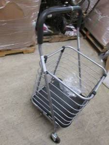 lot 90 image: Shopping Cart- missing back wheels...