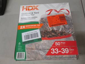 lot 107 image: HDX 50 ct Outdoor & Yard Bags...