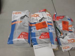lot 113 image: 3 open Boxes HDX Tall Kitchen Bags...