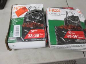 lot 128 image: 2 Open boxes HDX Outdoor & Yards Ba...